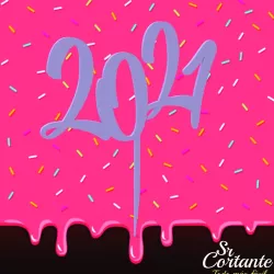 TOPPER NEW YEAR 2021 - CAKETOPPER NEW YEAR 2021