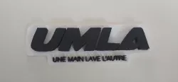 UMLA logo (one hand washes the other)