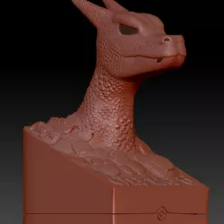 V2 Pokémon Bust No. 006 Charizard For 3D Printing