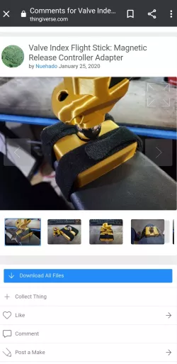 Valve knuckles flight stick