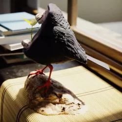 Vase inside Bird Mouth