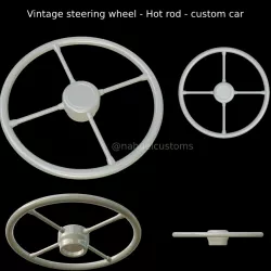 Vintage steering wheel - Hot rod - custom car