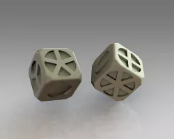 Visual balanced dice