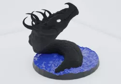 Water Dragon bust