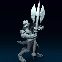 Werewolf Warrior 3D print model