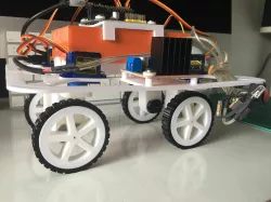Wheels for Arduino robot 50mm with rubber bands