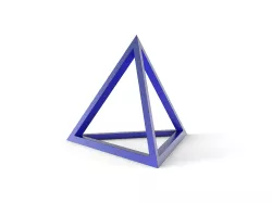 Wireframe pyramid
