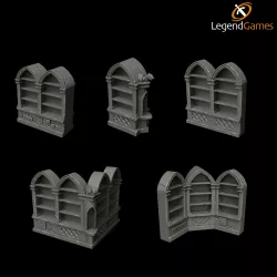 Wizards Library Empty Shelf Versions - Necromancer Set - LegendGames