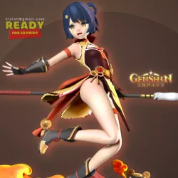 Xiangling - Genshin Impact Fanart