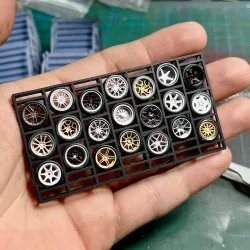 1/64 RIM / WHEEL DISPLAY STAND - Medium and Big - - for DIORAMA GARAGE FOR HOT WHEELS Matchbox