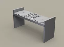 3D MODEL RECTANGULAR DJ TABLE