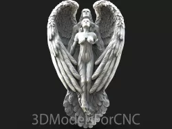 3D Model STL File for CNC Router Laser & 3D Printer Angel Couple