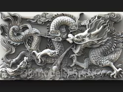 3D Model STL File for CNC Router Laser & 3D Printer Dragon 7