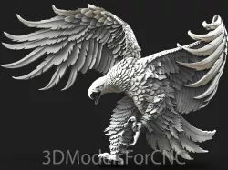3D Model STL File for CNC Router Laser & 3D Printer Eagle 13