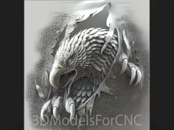 3D Model STL File for CNC Router Laser & 3D Printer Eagle 8
