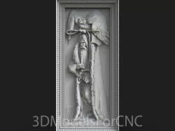 3D Model STL File for CNC Router Laser & 3D Printer Wizard with an Owl