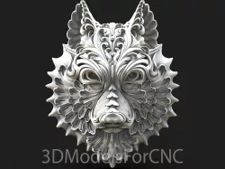 3D Model STL File for CNC Router Laser & 3D Printer Wolf 1
