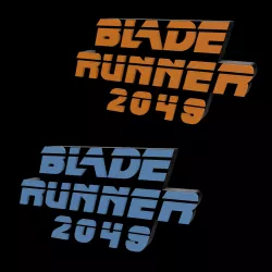 3D MULTICOLOR LOGO/SIGN - Blade Runner 2049