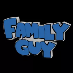3D MULTICOLOR LOGO/SIGN - Family Guy