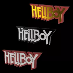 3D MULTICOLOR LOGO/SIGN - Hellboy