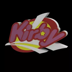 3D MULTICOLOR LOGO/SIGN - Kirby