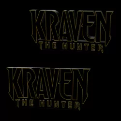 3D MULTICOLOR LOGO/SIGN - Kraven the Hunter (Two Variations)