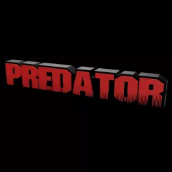 3D MULTICOLOR LOGO/SIGN - Predator