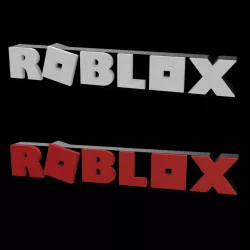 3D MULTICOLOR LOGO/SIGN - Roblox