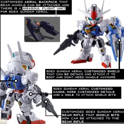 3D SD Gundam Aerial Custom Part Set