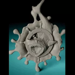 3Dmodel STL Splash Shark