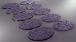 5x 120x92mm base with cracked ground (+toppers)