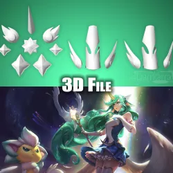 Accessoires Star Guardian Soraka League of Legends Fichiers STL