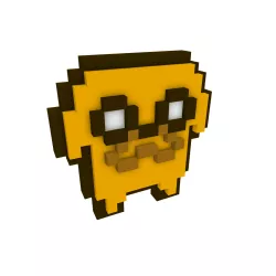 ADVENTURE TIME JAKE PIXELART 3D