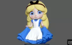 ALICE BABY WONDERLAND PRINCESS DISNEY CHARACTER CUTE 3d print