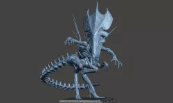 ALIENS ALIEN QUEEN XENOMORPH - EXTREMELY HIGH DETAILED MESH - ICONIC STOWAWAY POSE - HIGH POLY STL FOR 3D PRINTING - BY GAMEQRAFT
