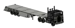 All in One Trailer +Volvo Fh16 2020 and Peterbilt 362 cabines +6x bumpers