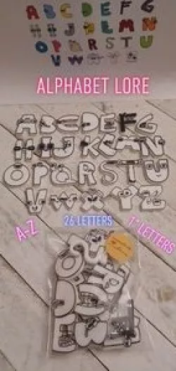 Alphabet lore Tiny Set Full A-Z 1inch Size