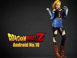 Android 18 Seductive Pose 3D Print Model