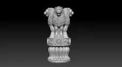 ASHOKA EMBLEM NEW FOR 3D PRINTING STL MODEL