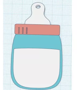 baby bottle souvenir keychain