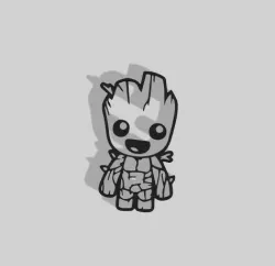 Baby Groot Decoration - Marvel - 2D Art