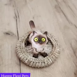 Baron the fat cat print in place toy