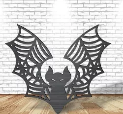Bat : HAlloween : STL, STP, SVG, OBJ