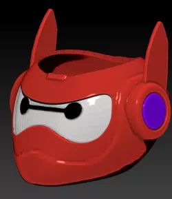 Baymax helmet pot / casco maceta