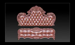 Bed 3D relief models STL Files used for CNC Router