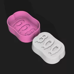 BOO Bath Bomb Mold STL file