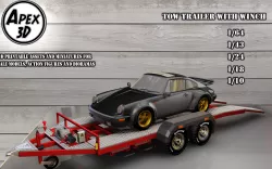Car  Tow Trailer 3d printable in various scales