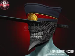 Chainsaw Man - Katana Man Cosplay Helmet