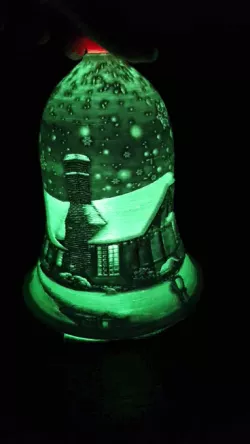 CLOCHE NOEL LITHOPHANE À POSER