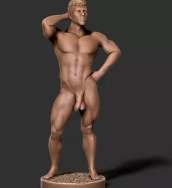 CONTEMPORARY NAUGHTIES ART - POSING MEN